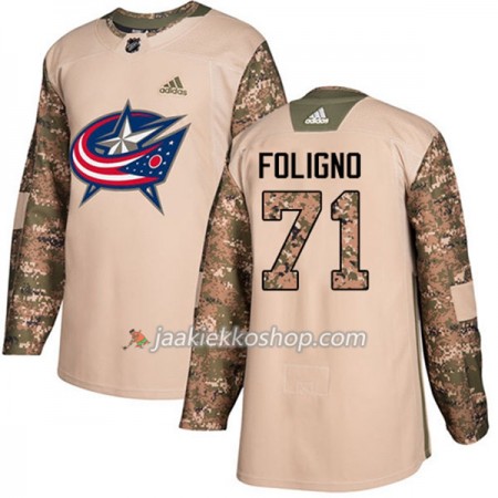 Miehille NHL Blue Jackets Pelipaita Nick Foligno 71 Adidas 2017-2018 Camo Veterans Day Practice Authentic Miehille NHL Blue Jackets Pelipaita Nick Foligno 71 Adidas 2017-2018 Camo Veterans Day Practice Authentic